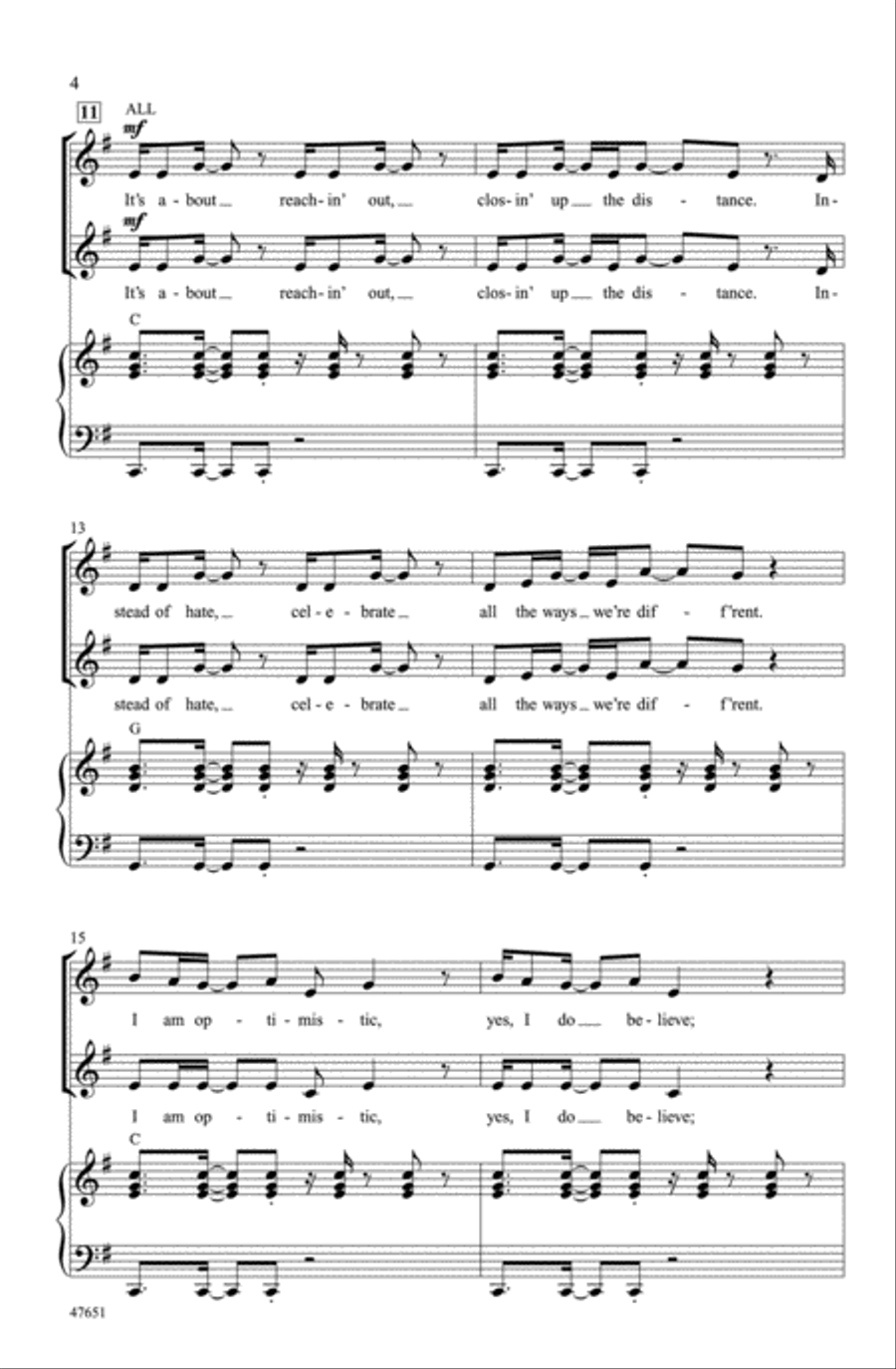 Moment of Truth Moment of Truth Choir scores gallery preview page 3