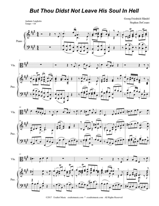 But Thou Didst Not Leave His Soul In Hell (Viola solo and Piano)