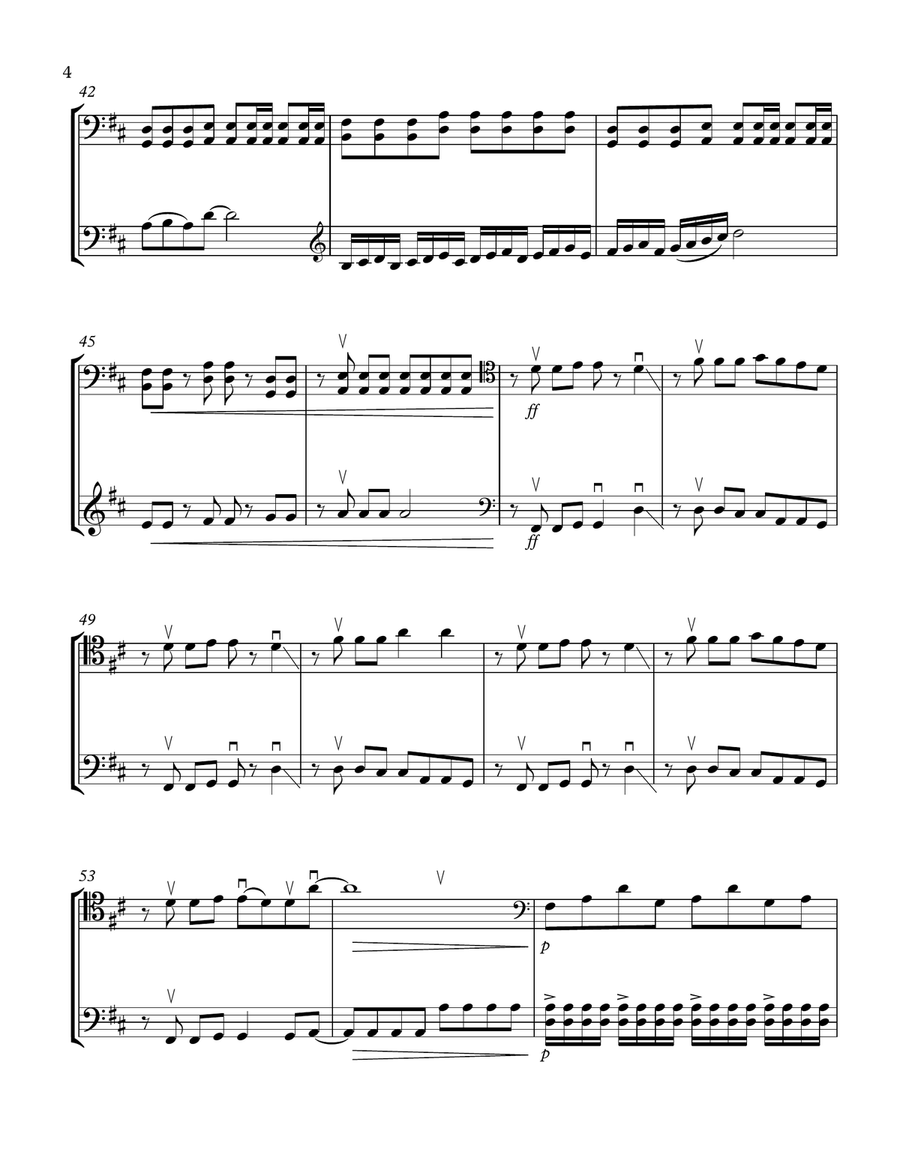 Shut Up And Dance String Duet scores gallery preview page 4