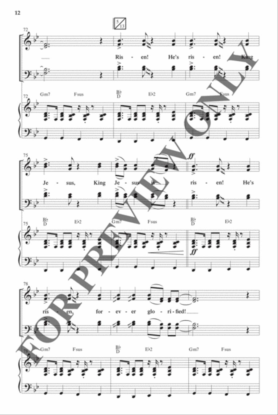 Best-Selling Easter Anthem Pak Vol 1 - Anthem Preview Pak Hymn Anthems scores gallery preview page 12