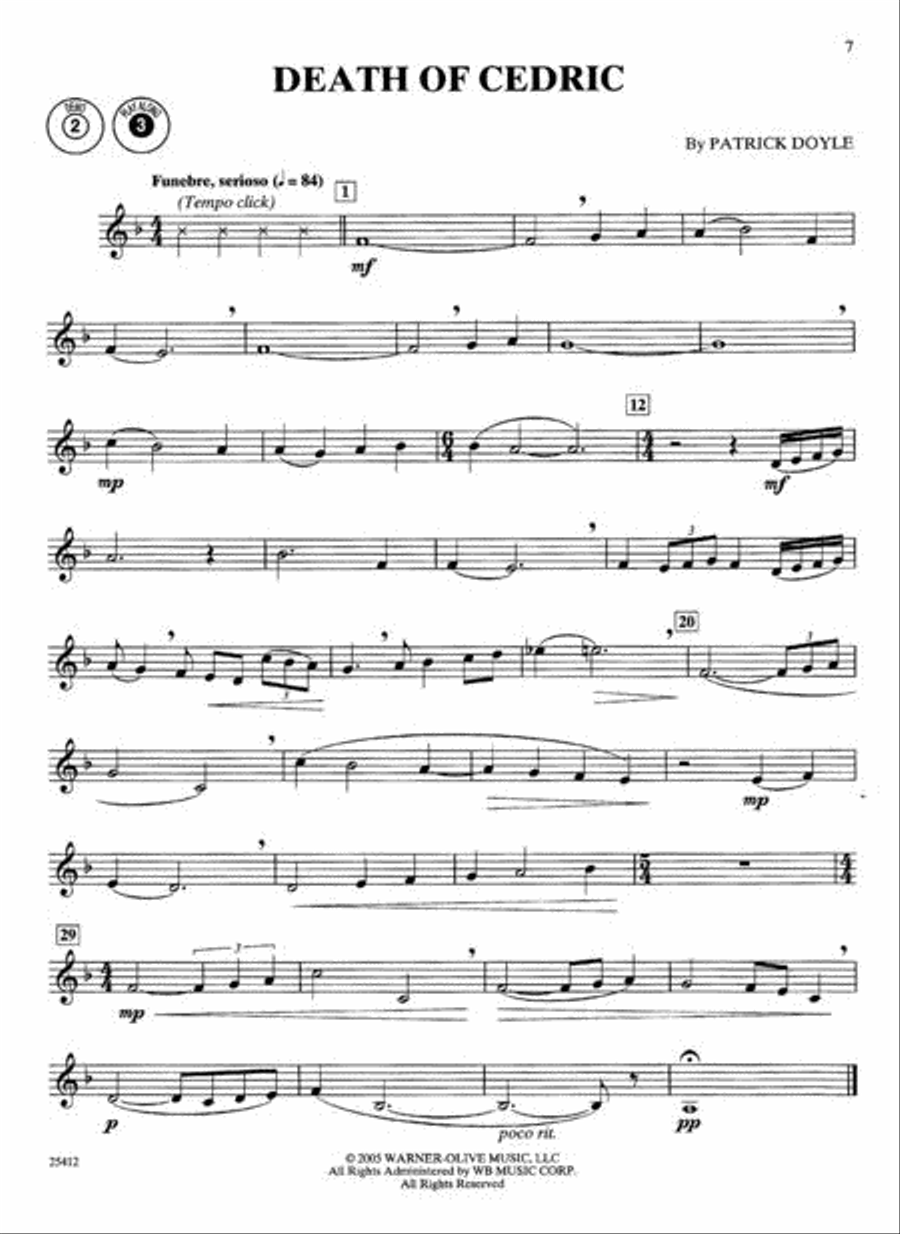 Selections from Harry Potter and the Goblet of Fire - Horn in F Horn Solo scores gallery preview page 2