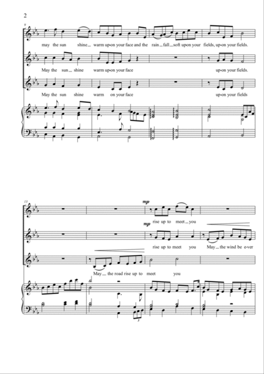 A Celtic Blessing SSA scores gallery preview page 2