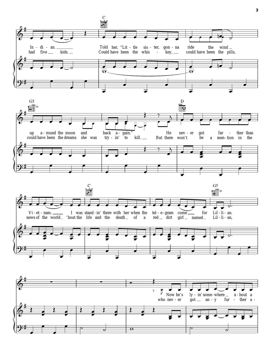Red Dirt Girl Acoustic Guitar scores gallery preview page 3