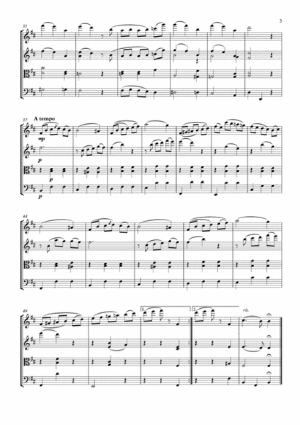 Valse Melancolique - String Quartet