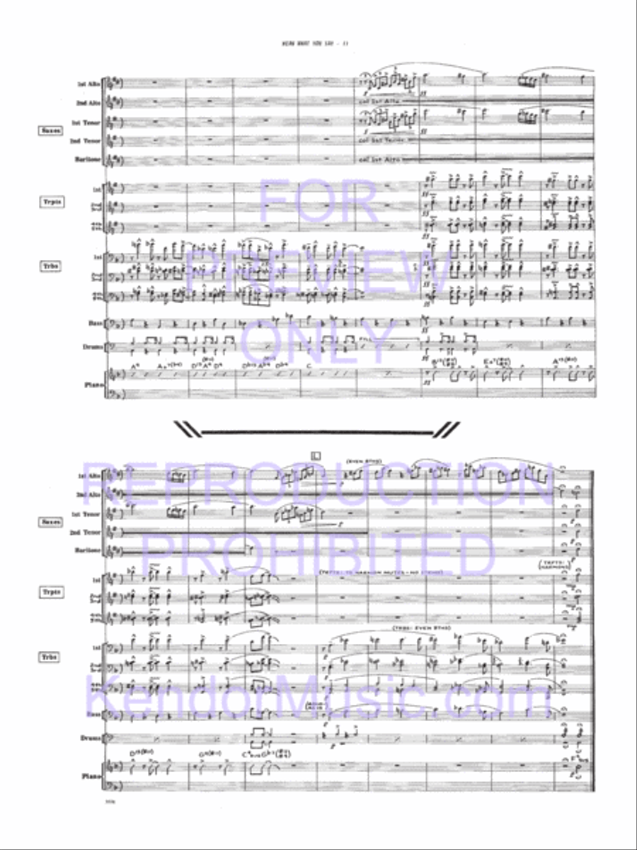 Mean What You Say Jazz Ensemble scores gallery preview page 12