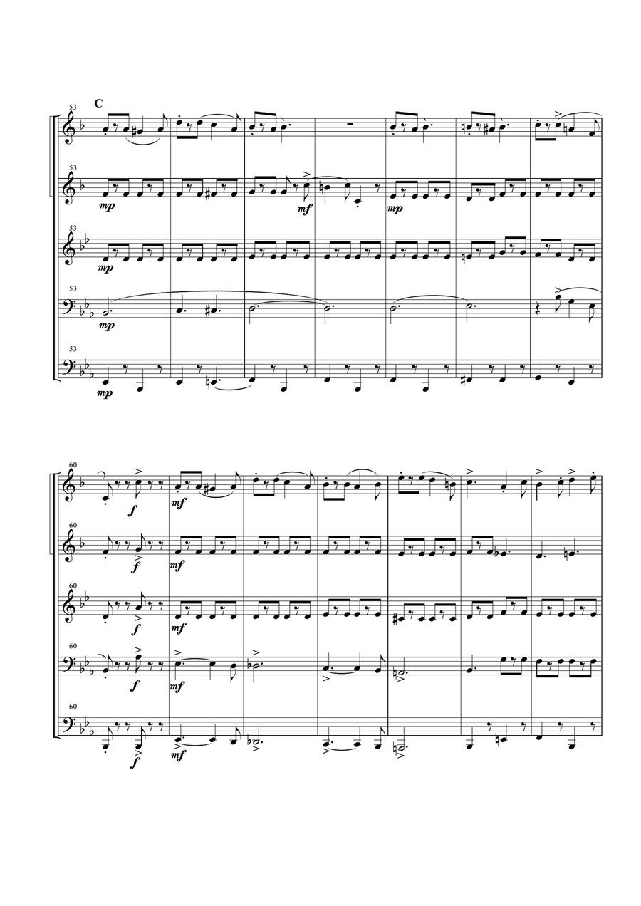 Seventy Six Trombones Brass Ensemble scores gallery preview page 5