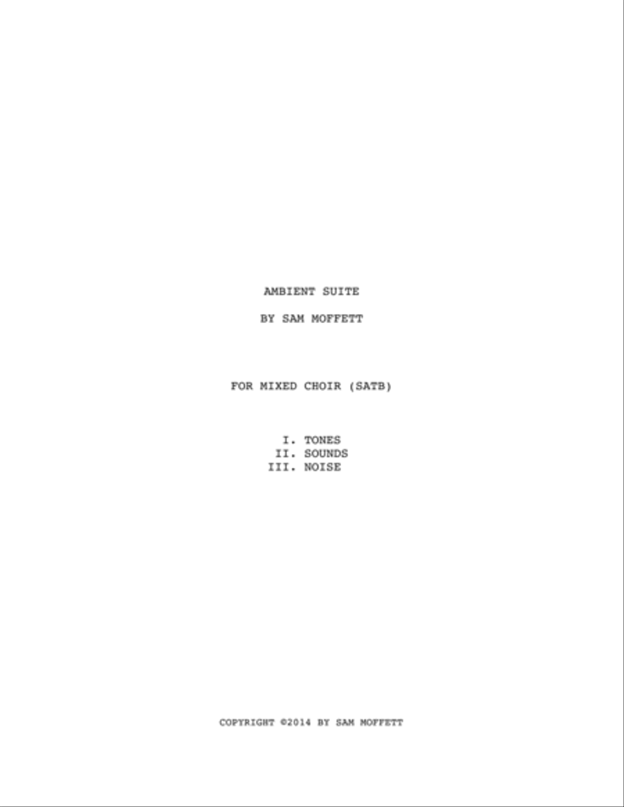Ambient Suite 4-Part scores gallery preview page 1