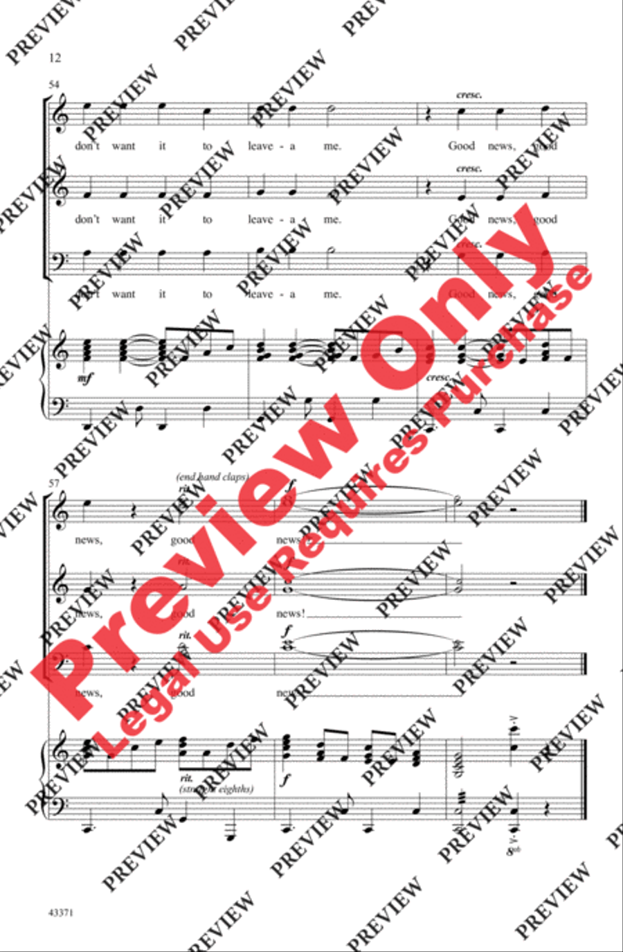 Good News! Chariot's A-Comin' - SoundTrax CD (CD only) Choir scores gallery preview page 12