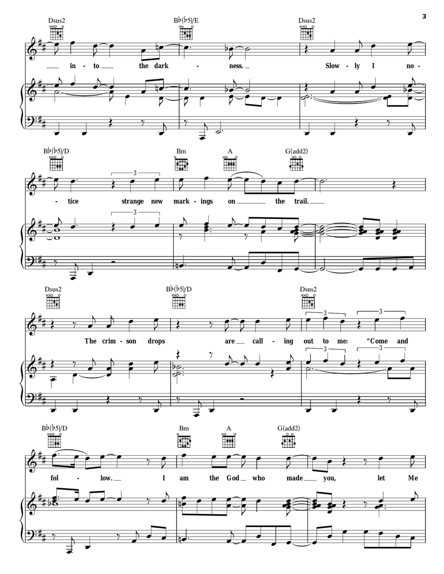 God Follower God Follower Piano, Vocal, Guitar scores gallery preview page 3