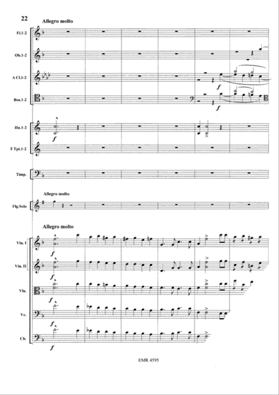 Concerto in A minor Orchestra scores gallery preview page 24