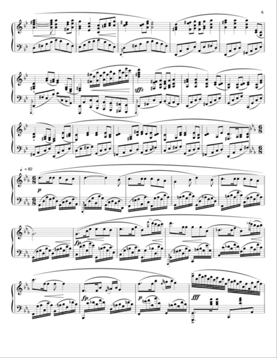 Septet for Persian Instruments (Mvt. II, arr. for Piano) Piano Solo scores gallery preview page 6