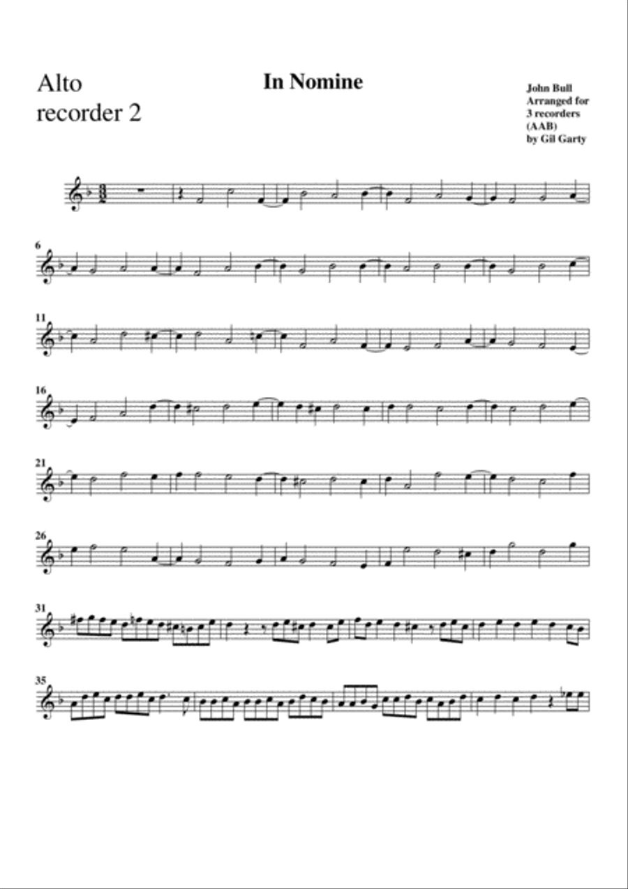 In Nomine a3 (arrangement for 3 recorders) Recorder scores gallery preview page 4
