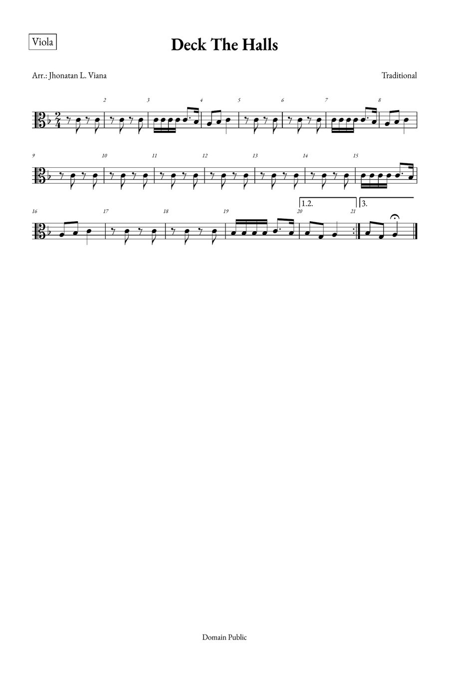 Deck The Halls String Quartet scores gallery preview page 5