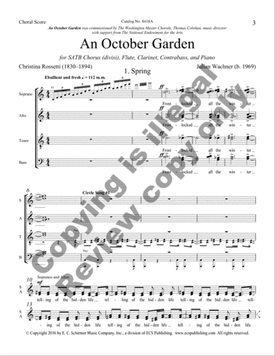 An October Garden An October Garden Divisi scores gallery preview page 4