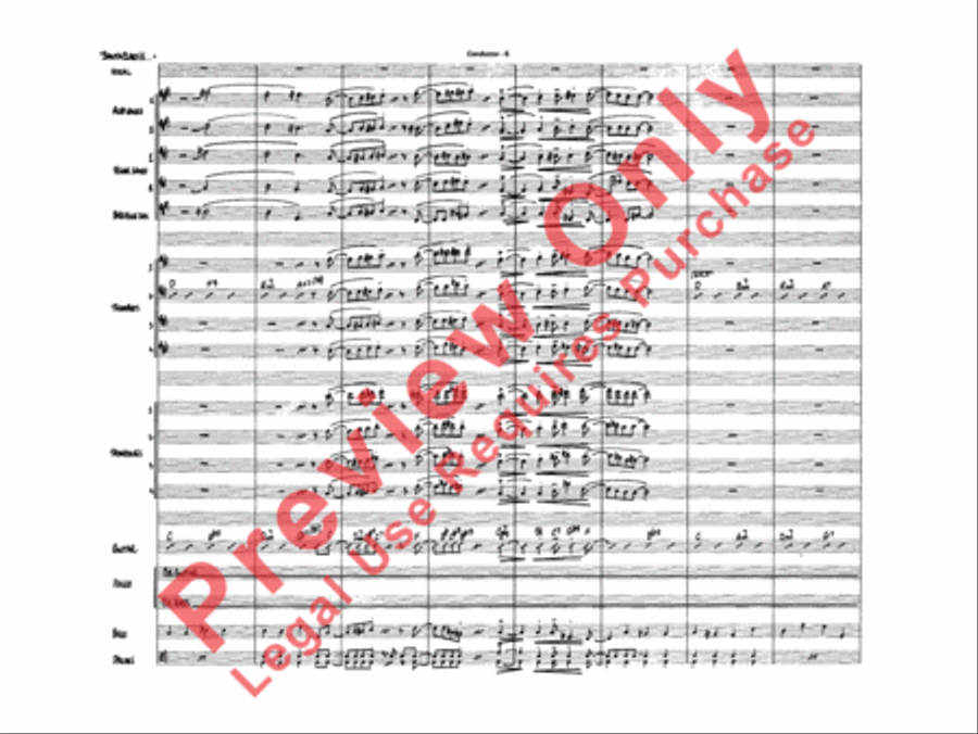 Santa Claus Is Coming to Town Jazz Ensemble scores gallery preview page 8