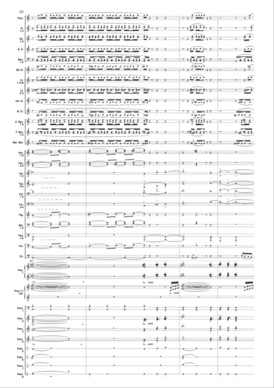 Teogonica. Sinfonia No. 2 (Theogonic) Concert Band scores gallery preview page 3