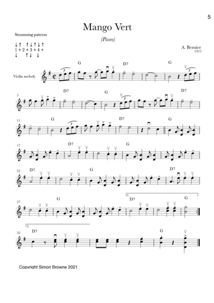 Paseos and Waltzes of Trinidad Vol.1 for violin and guitar image number null