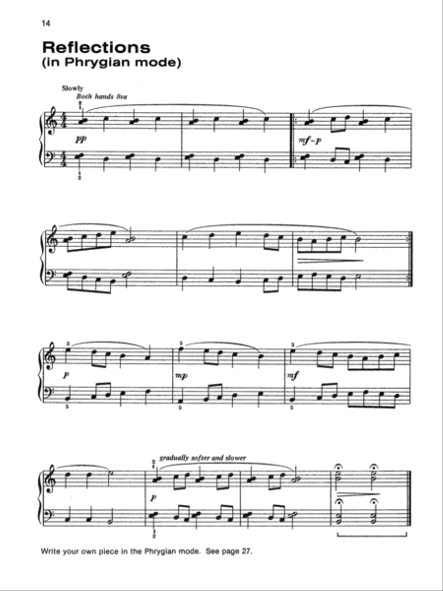 Alfred's Basic Piano Library Fun with Modes Piano Method scores gallery preview page 4