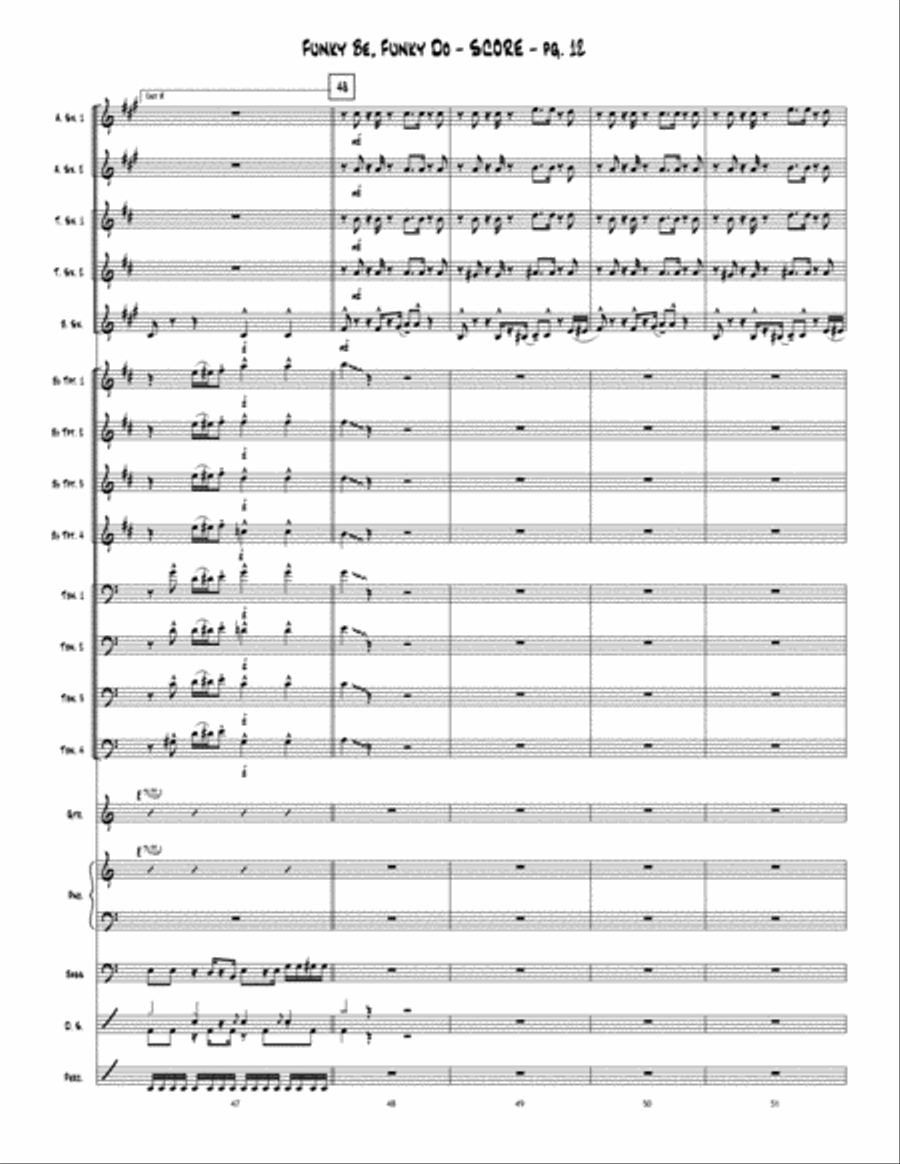 Funky Be, Funky Do Jazz Ensemble scores gallery preview page 13