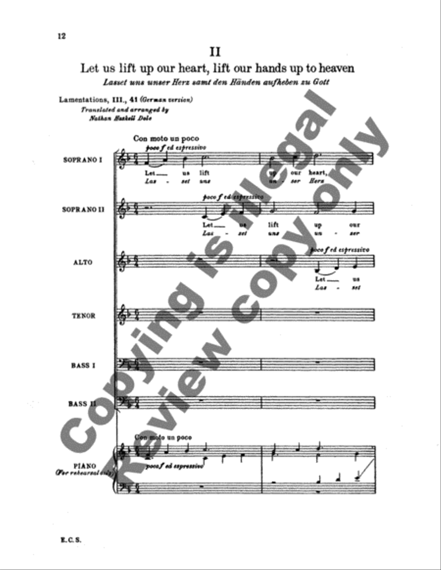 Four Motets, Opus 74 (No. 1) SSATB scores gallery preview page 5