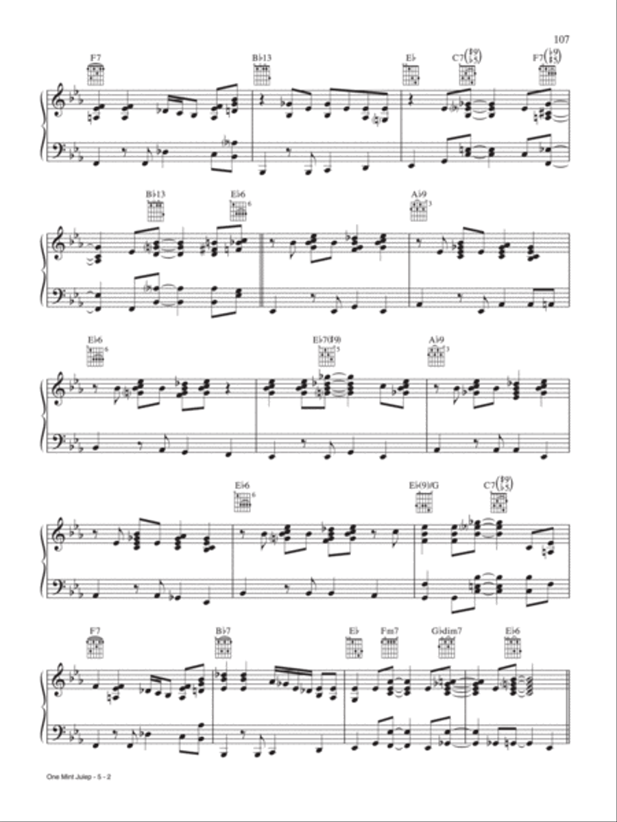 One Mine Julep Piano, Vocal, Guitar scores gallery preview page 2