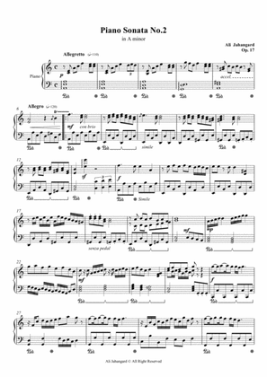 Piano Sonata No.2 - in A minor, Op.17