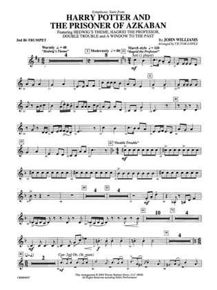 Harry Potter and the Prisoner of Azkaban, Symphonic Suite from: 2nd B-flat Trumpet