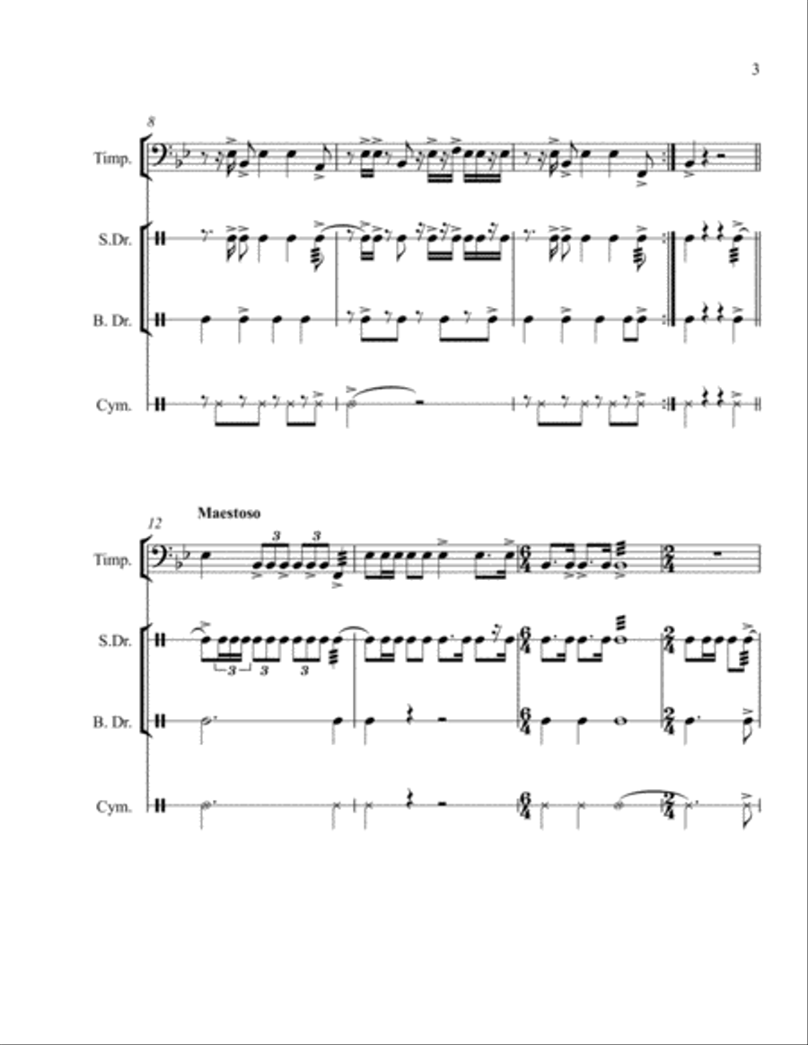Magna Percussion Ensemble scores gallery preview page 3