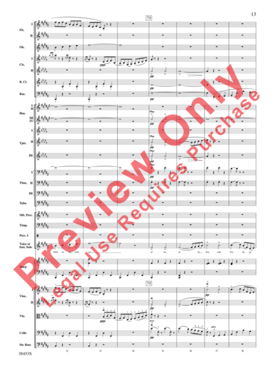 Ging heut Morgen übers Feld Full Orchestra scores gallery preview page 14