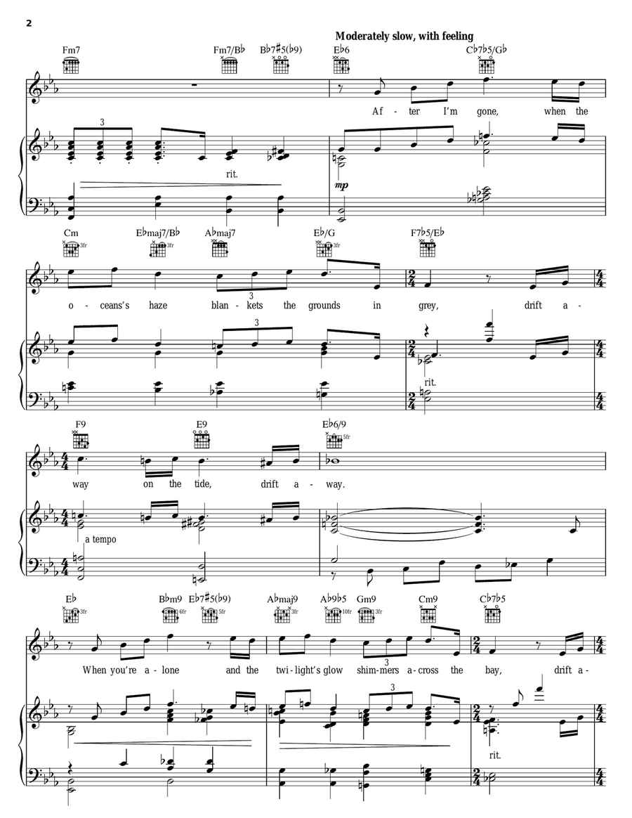 Drift Away Drift Away Piano, Vocal, Guitar scores gallery preview page 2
