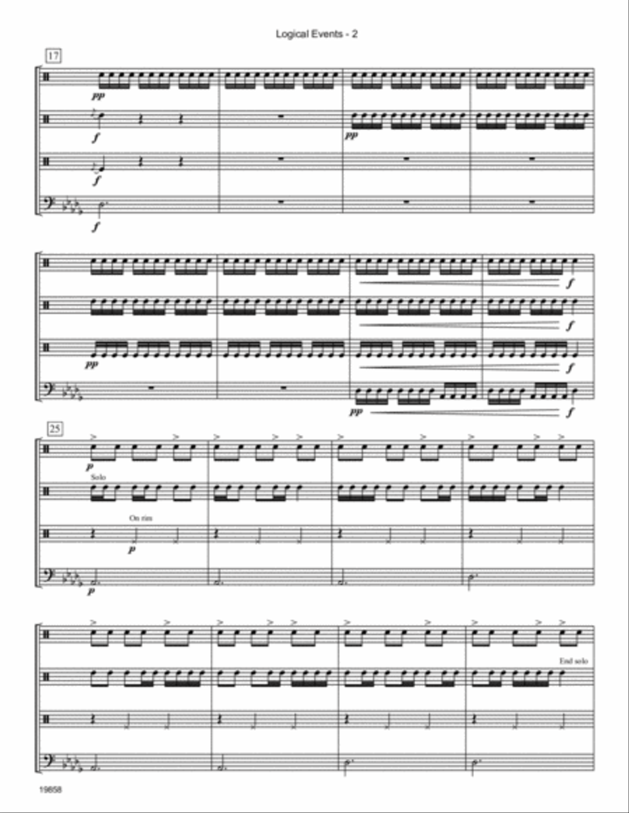 Logical Events Percussion scores gallery preview page 3