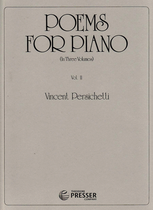 Book cover for Poems for Piano, Vol. 2