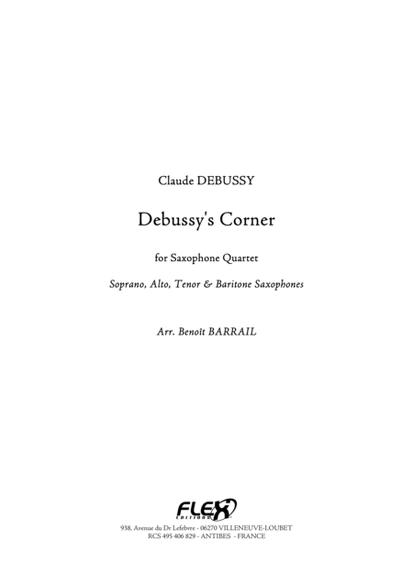Debussy's Corner pour Quartet de Saxophones image number null