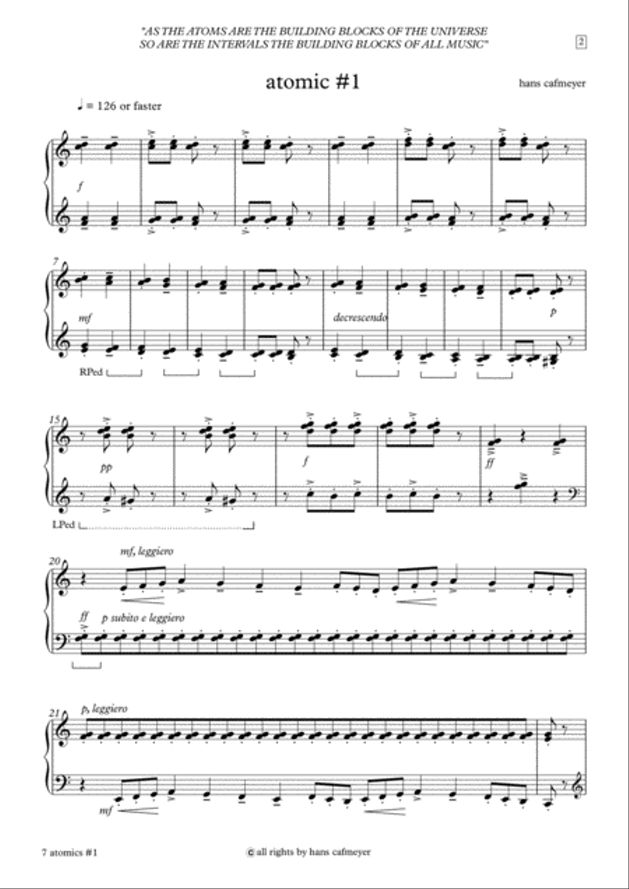 7 atomics Piano Solo scores gallery preview page 2