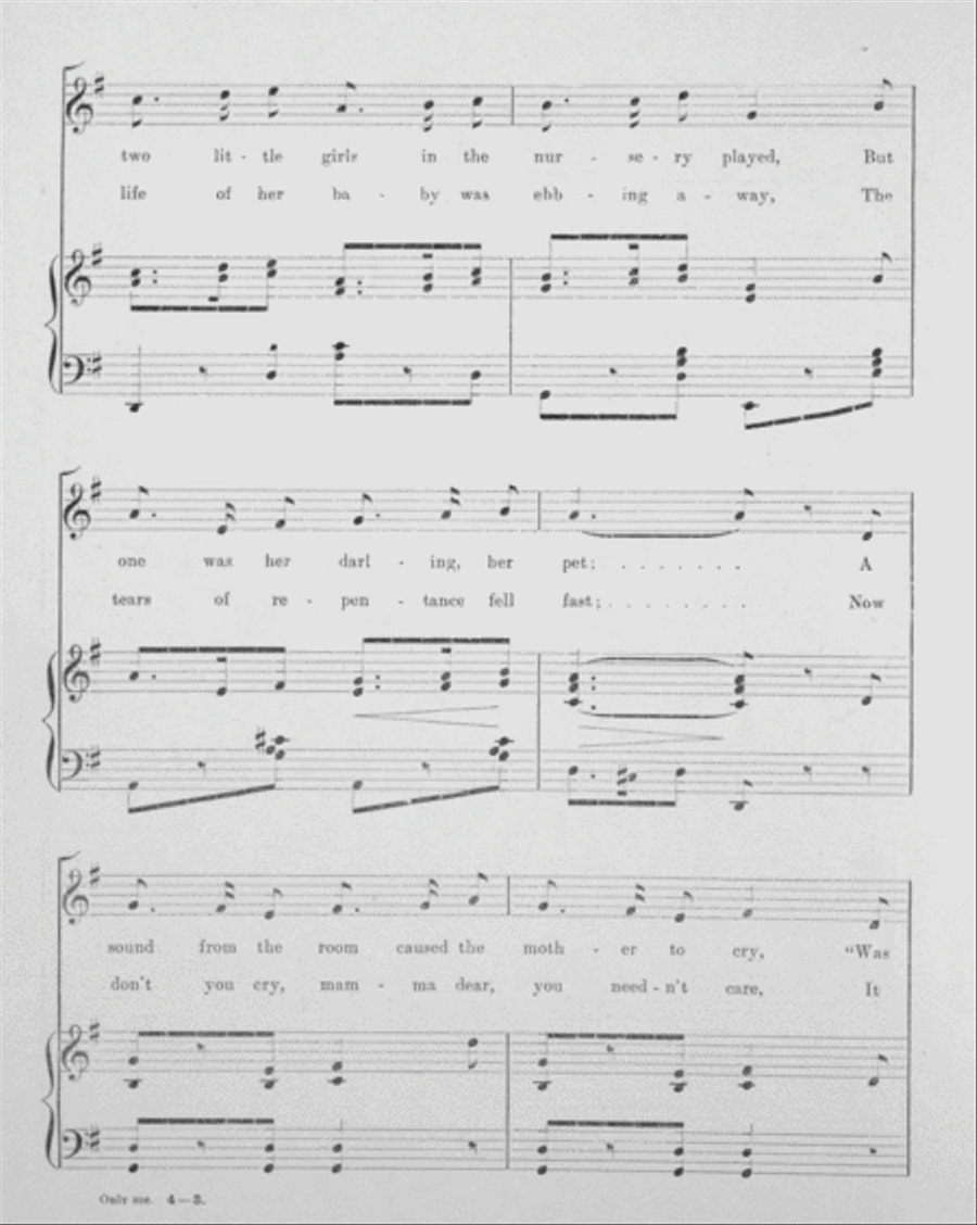 Only Me. Song and Refrain Voice scores gallery preview page 3