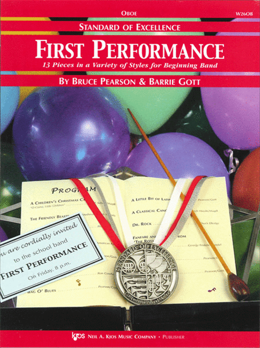 Standard of Excellence First Performance, Oboe Concert Band Methods scores gallery preview page 1