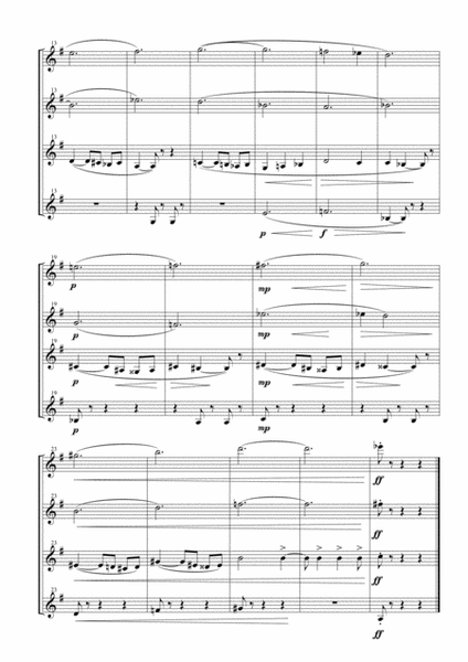 Prelude & Aragonaise from "Carmen Suite" for Clarinet Quartet image number null