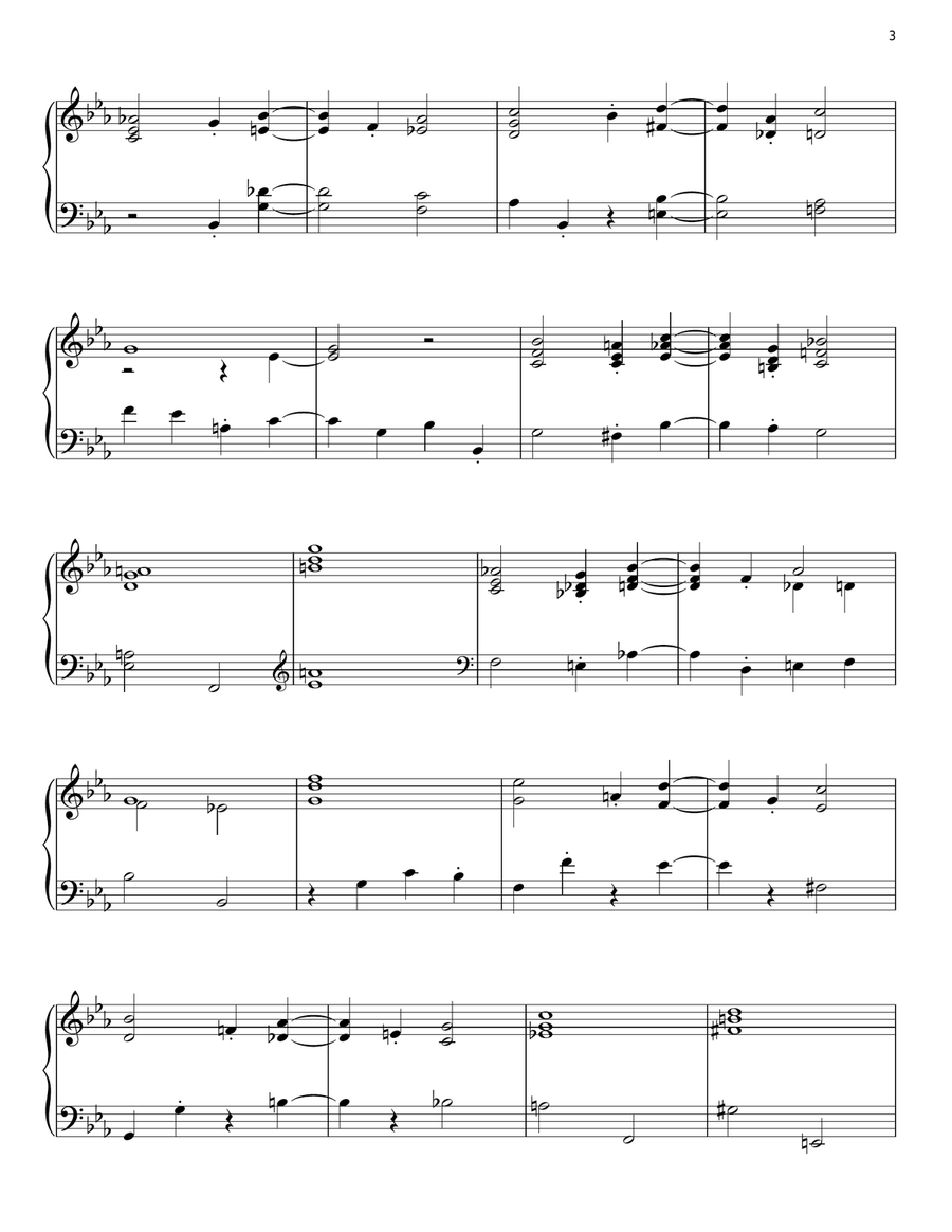 Sunny Piano Solo scores gallery preview page 3