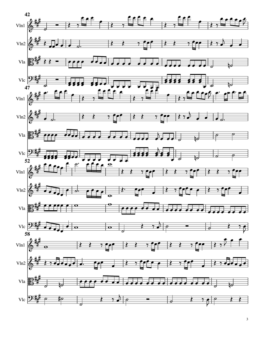 Final Countdown String Quartet scores gallery preview page 3
