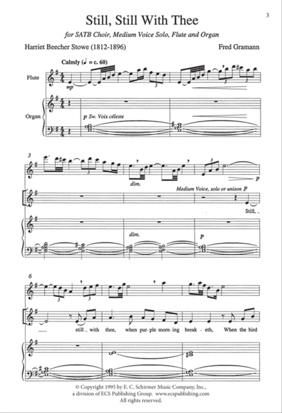 Still, Still With Thee (Downloadable Choral Score)