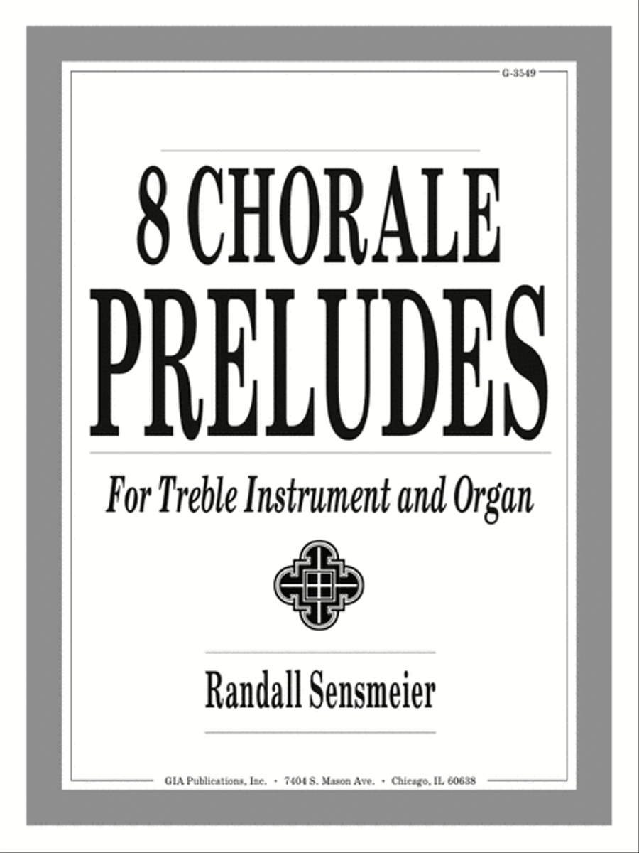 Eight Chorale Preludes for Treble Instrument and Organ Organ scores gallery preview page 1