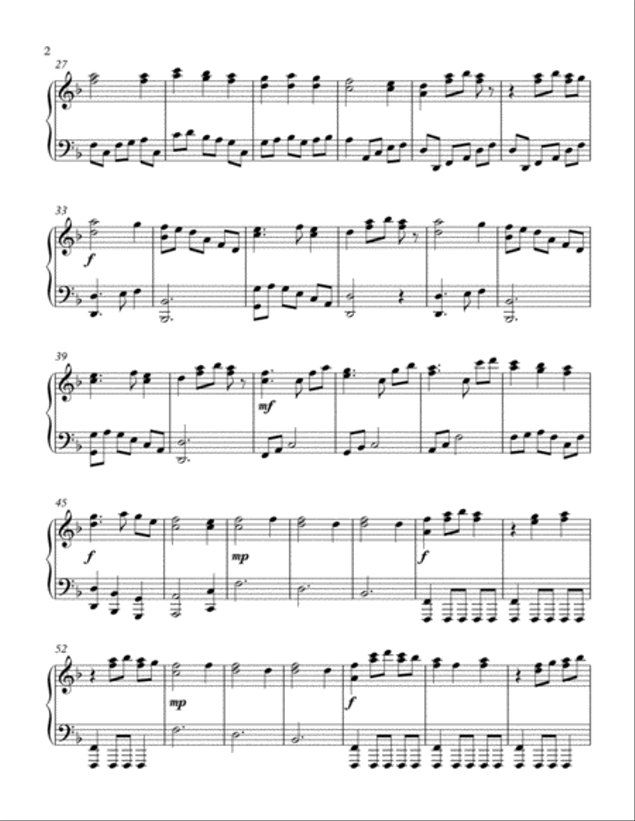 We Three Kings We Three Kings Piano Solo scores gallery preview page 2