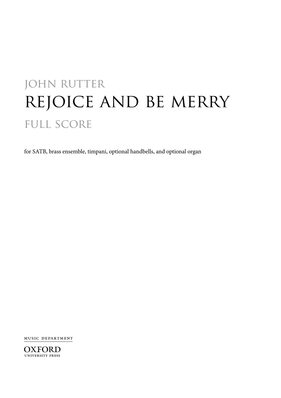Rejoice and be merry