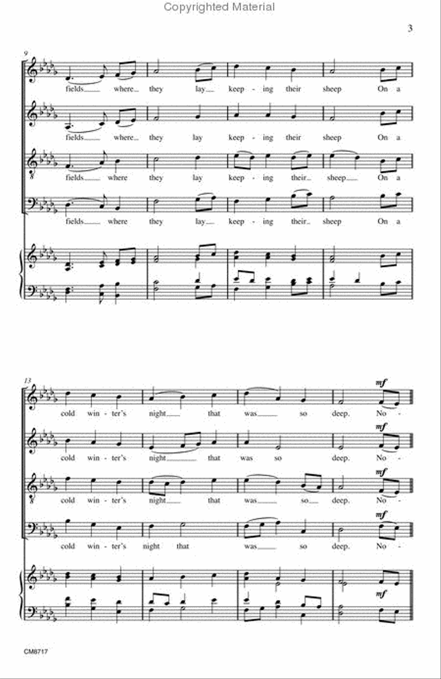 The First Noel 4-Part scores gallery preview page 3