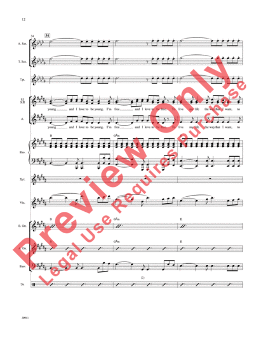 You Don't Own Me Choir scores gallery preview page 13