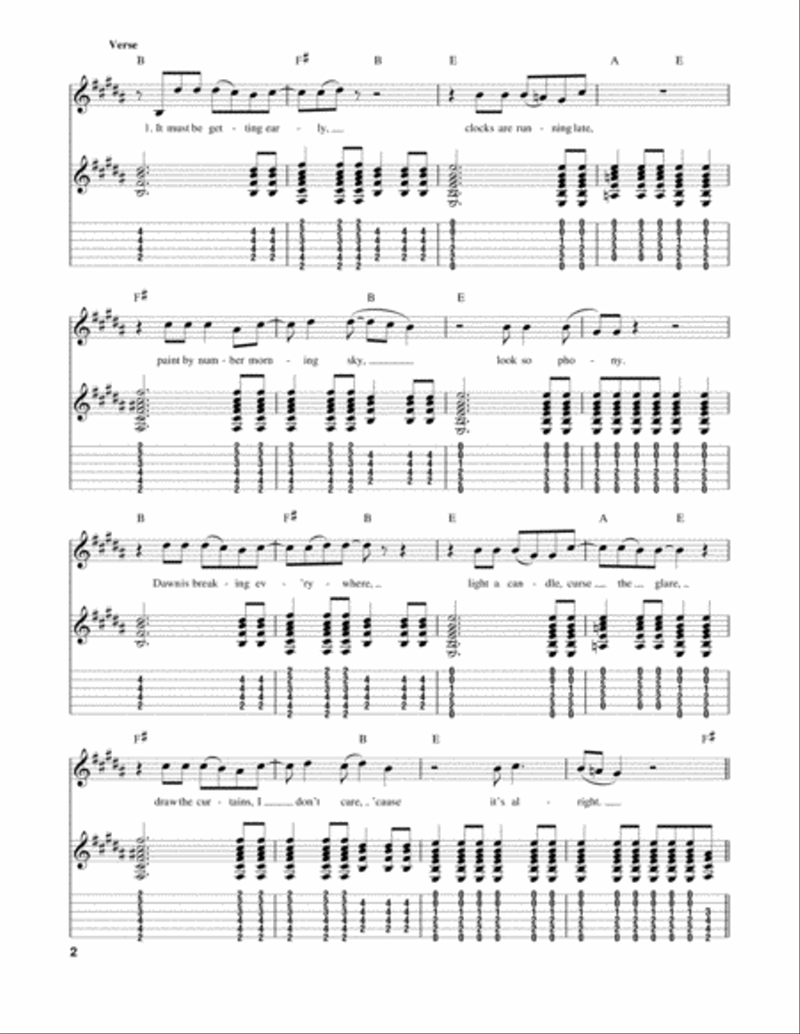Touch Of Grey Electric Guitar scores gallery preview page 2