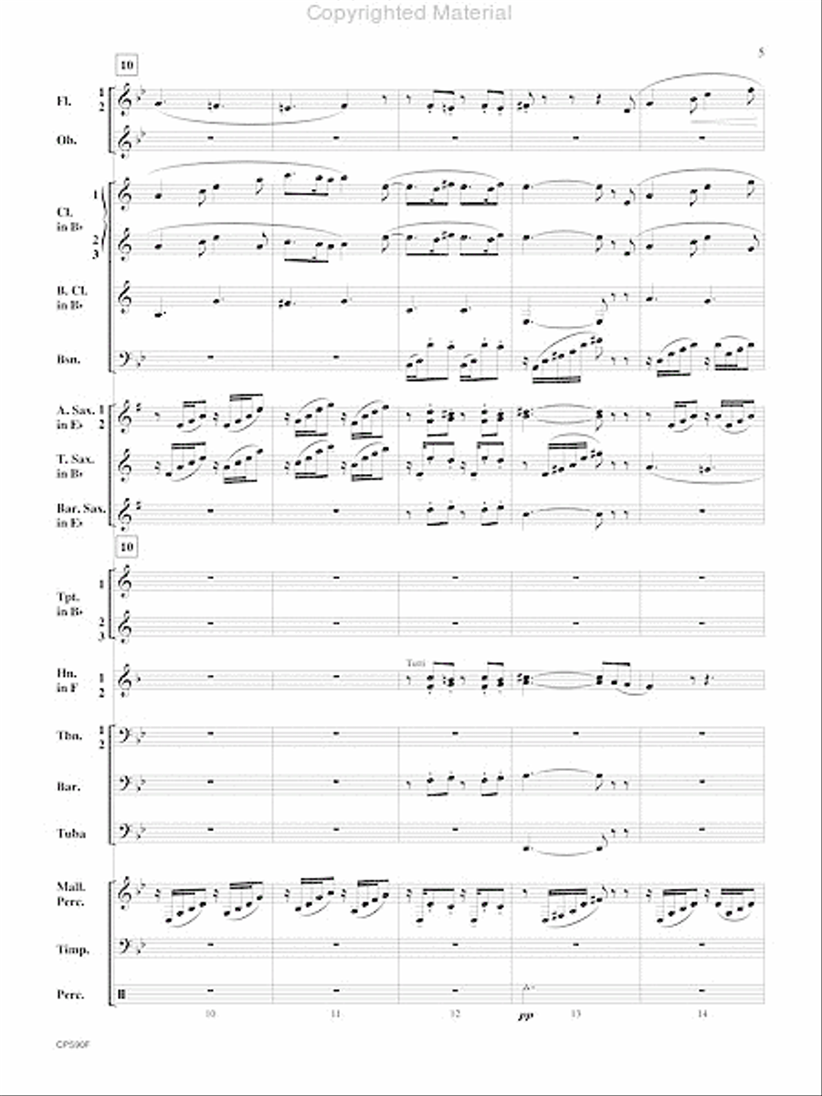 Sicilienne Sicilienne Concert Band scores gallery preview page 6