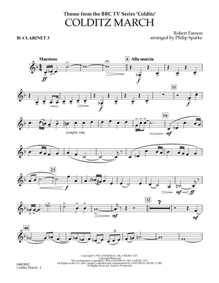 Colditz March (arr. Philip Sparke) - Bb Clarinet 3