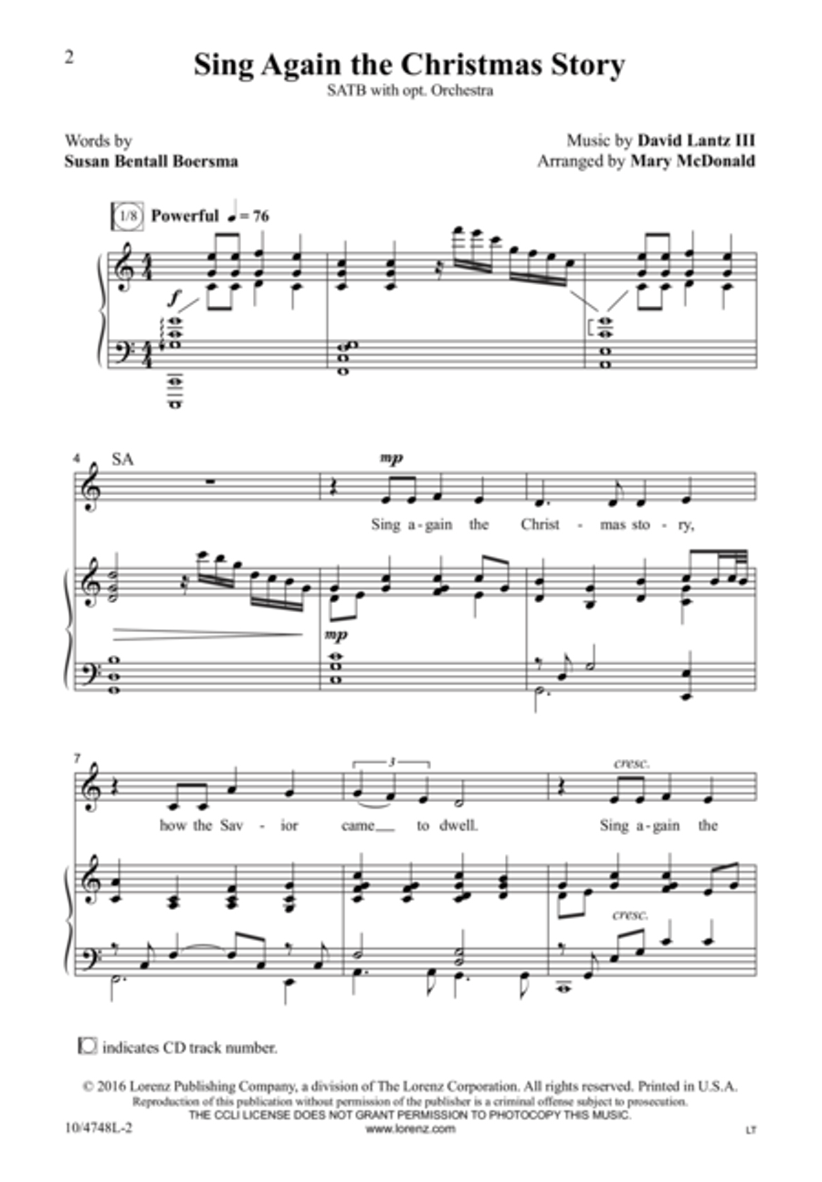 Sing Again the Christmas Story 4-Part scores gallery preview page 2