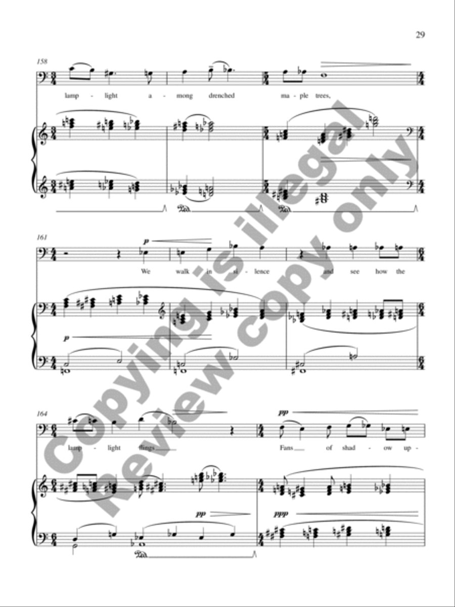 Nocturne of Remembered Spring Baritone Voice scores gallery preview page 17